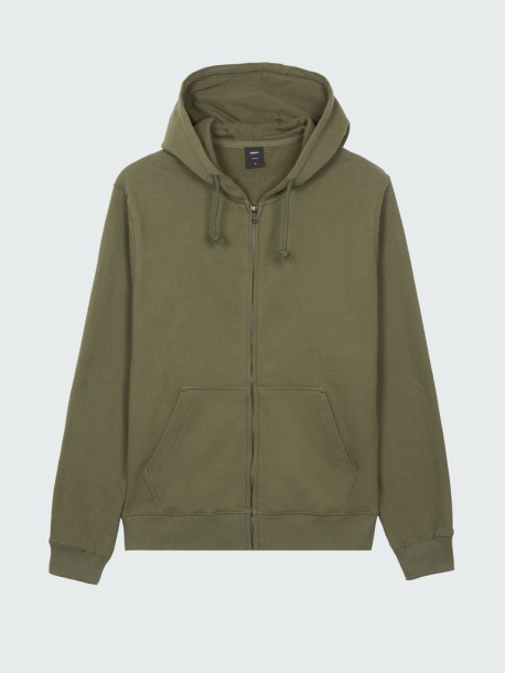 Finisterre Olive Coho Hoodie Mit Durchgehendem Reißverschluss