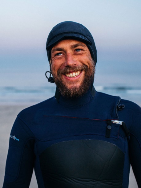 Herren Nieuwland 5 Mm Yulex Neoprenanzug Mit Kapuze Finisterre Tinte