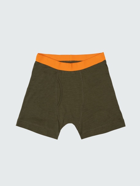 Eddy Merinowolle Boxer Finisterre Olive/kupfer