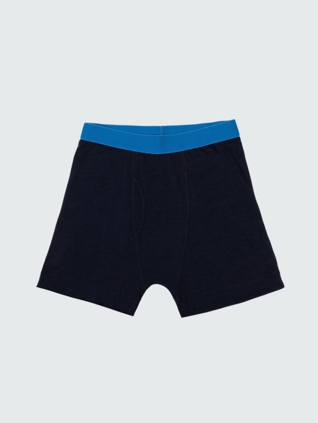 Finisterre Eddy Boxer Aus Merinowolle Navy/Cobalt