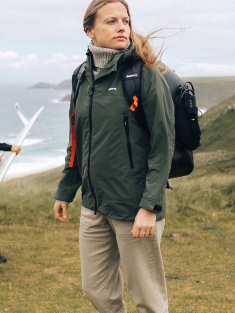 Stormbird Wasserdichte Damenjacke Finisterre Olive
