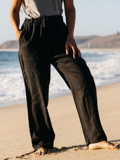 Finisterre Fawkes Leinenhose Schwarz